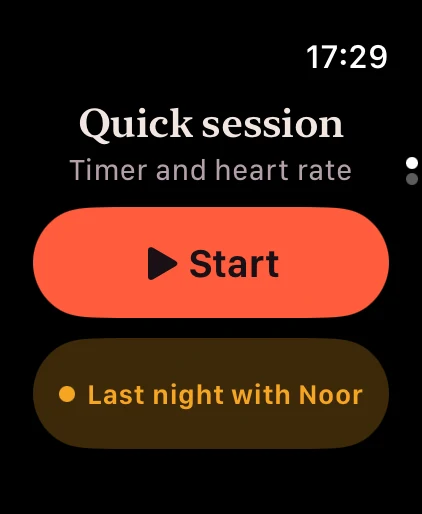 Watch: Quick session, Start, and Last night with Noor